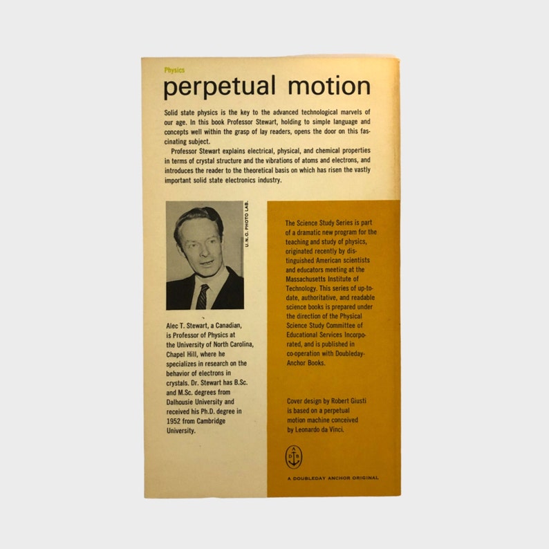 Perpetual Motion, Electrons and Atoms in Crystals by Alec T Stewart, 1965, Paperback, Science Study Series S 39 image 2