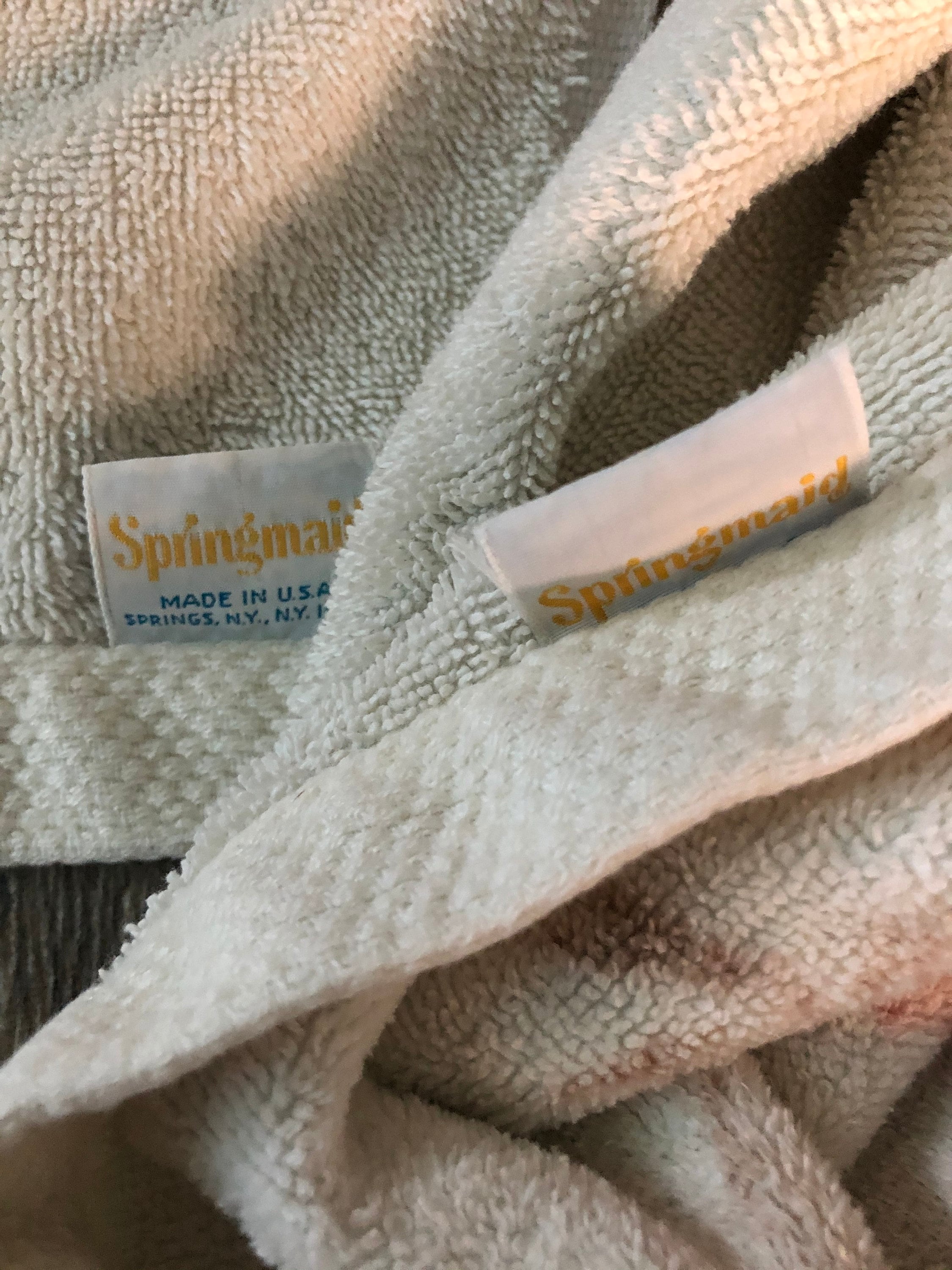 Vintage Springmaid Floral Towels Set of 2 Vintage Bath Towel Etsy