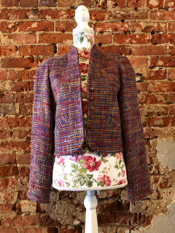 Vintage Crop Tweed Blazer Lorch