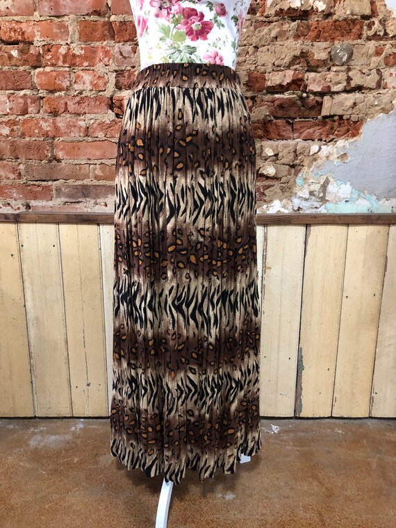 Vintage Stonebridge Animal Print Maxi Broomstick S