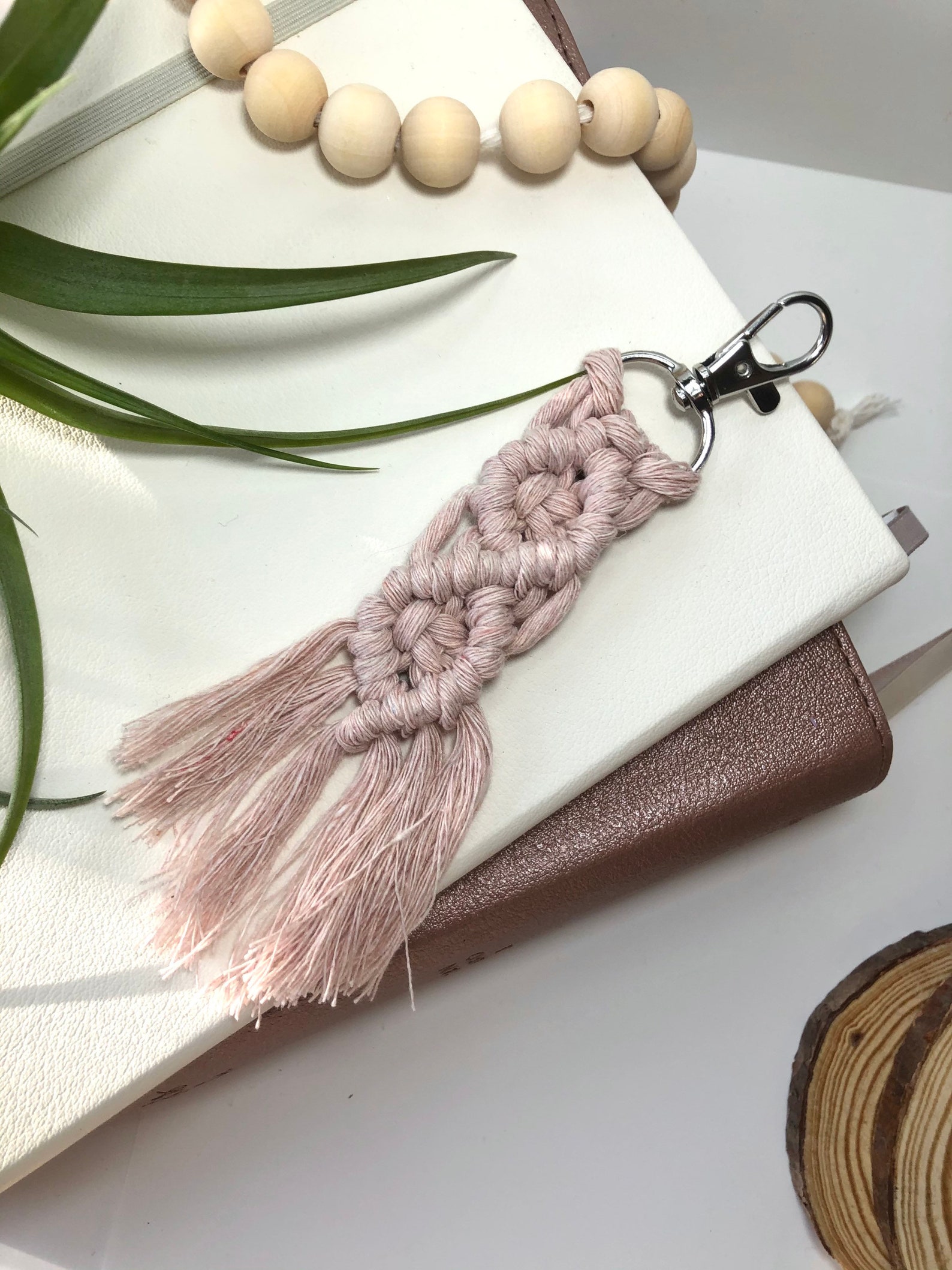 Handmade macrame key chain Etsy