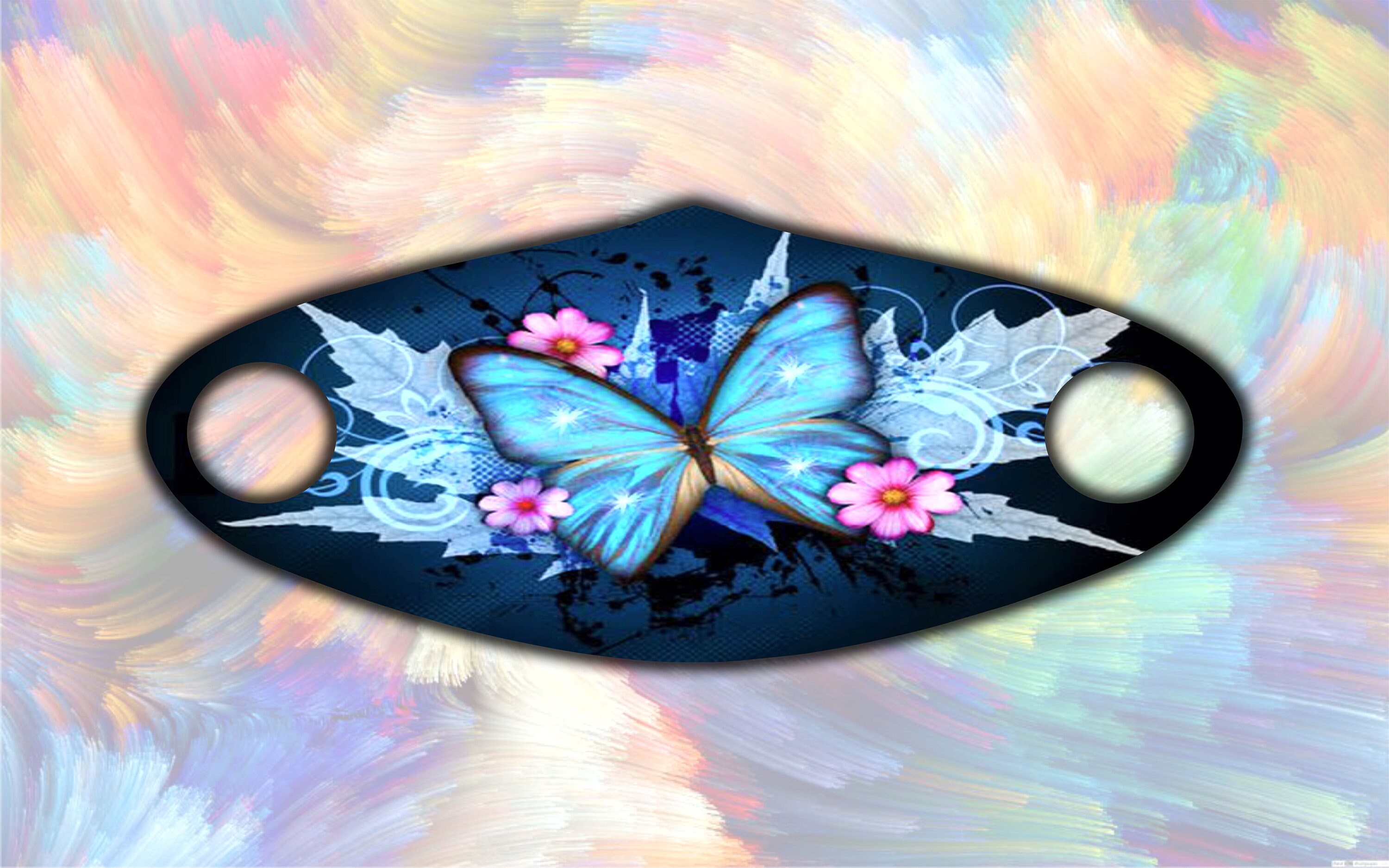 Butterfly face mask Lepidopteran mask Butterflies mask Etsy