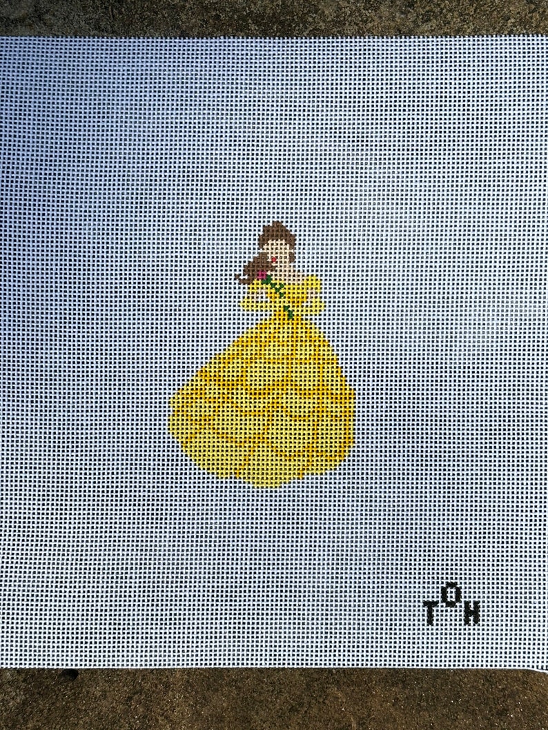 Princess Needlepoint Canvas Etsy
