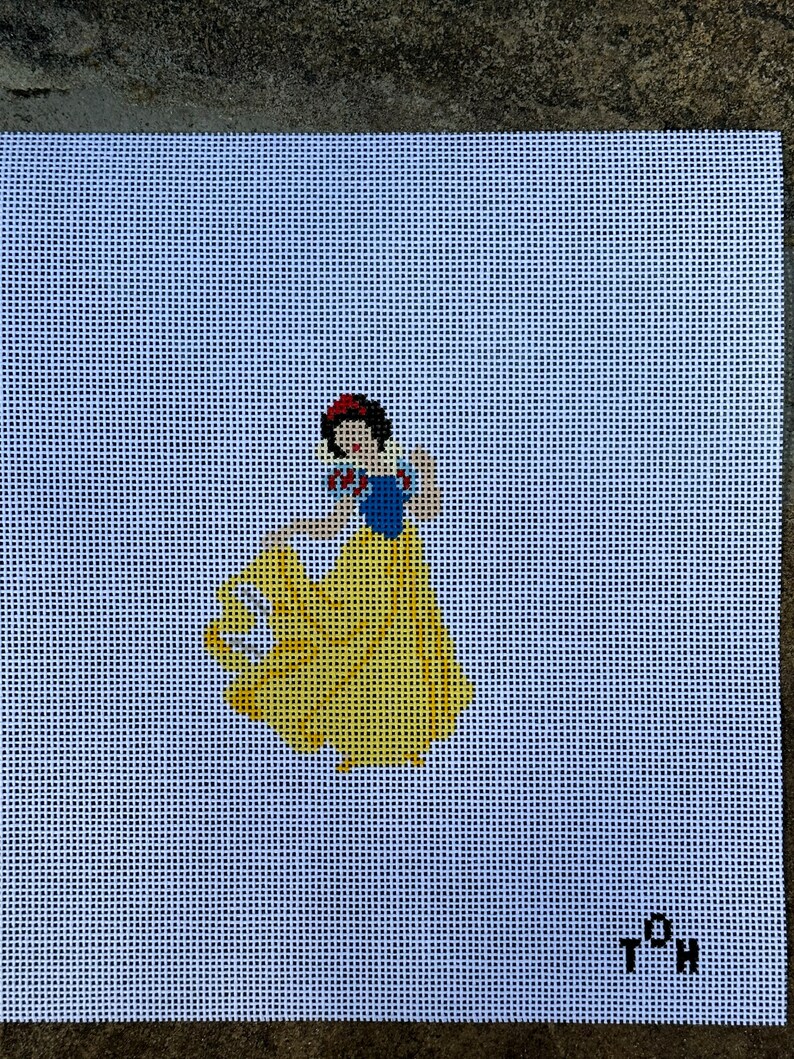 Princess Needlepoint Canvas Etsy