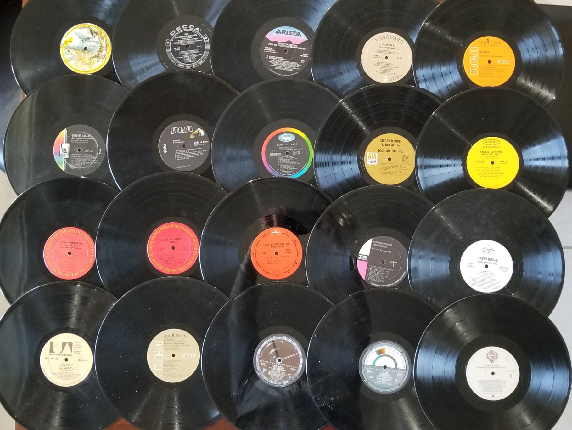 Lot of 20 Vinyl 12 inch Records For Crafts Decoration Etsy