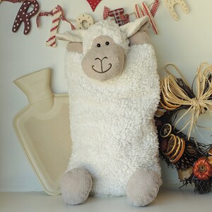 Soft Sheep Hot Water Bottle Cover