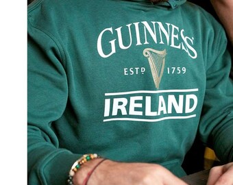 Guinness Green Ireland Harp Hooded 