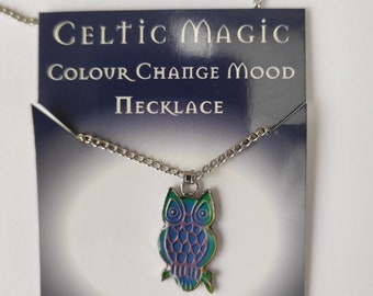 Owl mood necklace color hotsell meanings