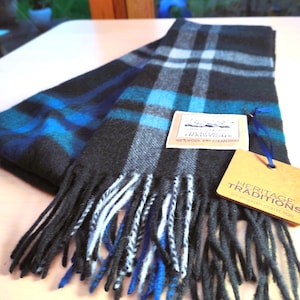 Check and Tartan Scarves, 100% Pure Wool,