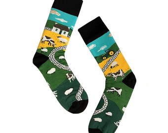 Details about Art Landscape Prints Design Socks For Adults Ankle-high Patchwork Patterned Sock Details about Art Landscape Prints Design Socks For Adults Ankle-high Patchwork Patterned Sock