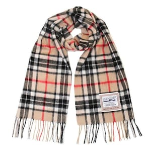 Scarf, 100% Pure Wool, plain and check styles