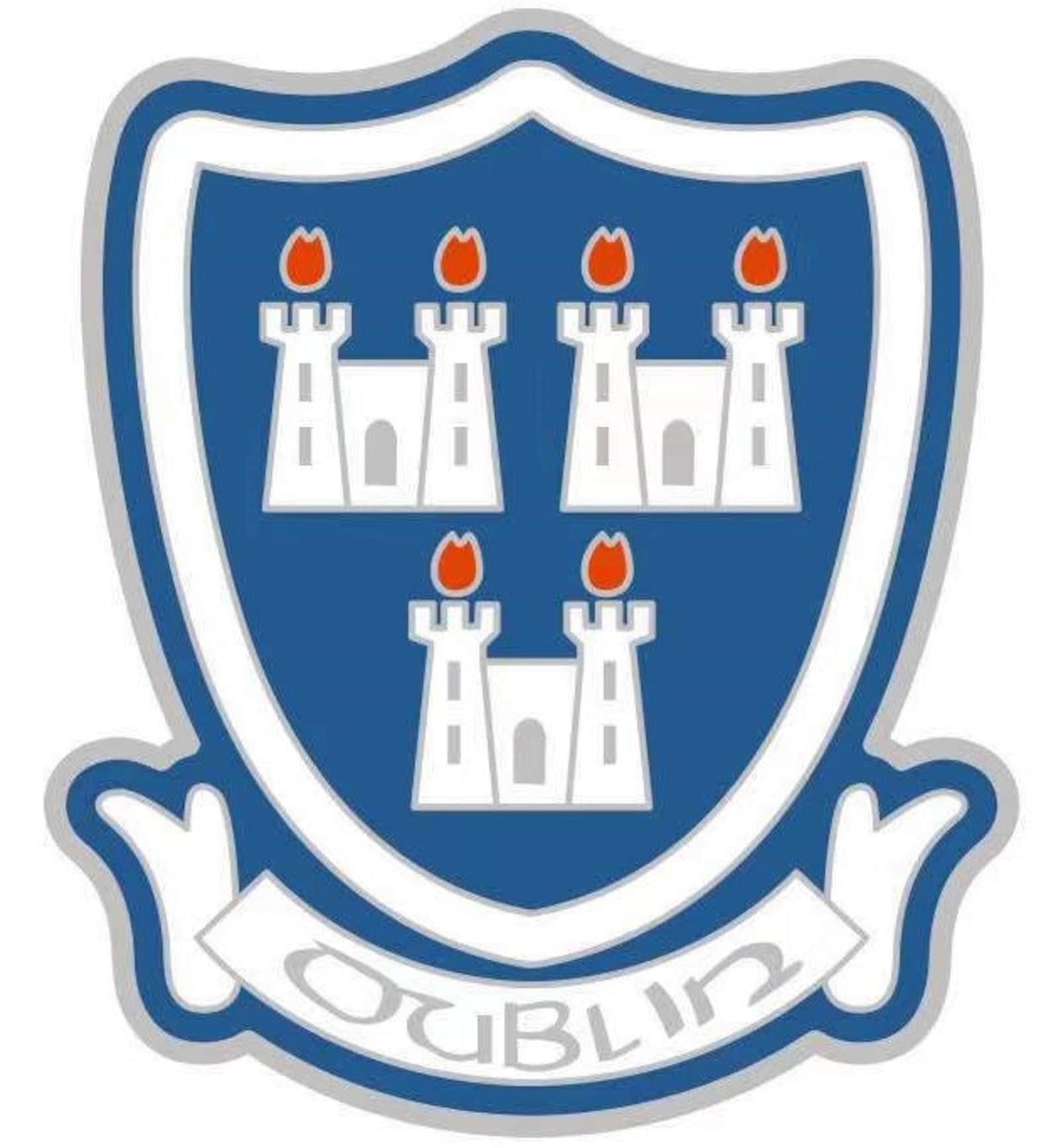 Dublin Coat of Arms Lapel Pin With Free Embroidered Patch Etsy