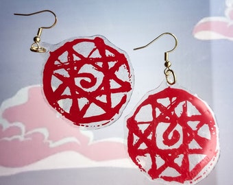 Blood Seal Earrings