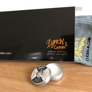 Lynch&#39;s CARBON cue balm GIFT SET - for carbon fibre cues (only) - cue cleaner & polish pool billiards