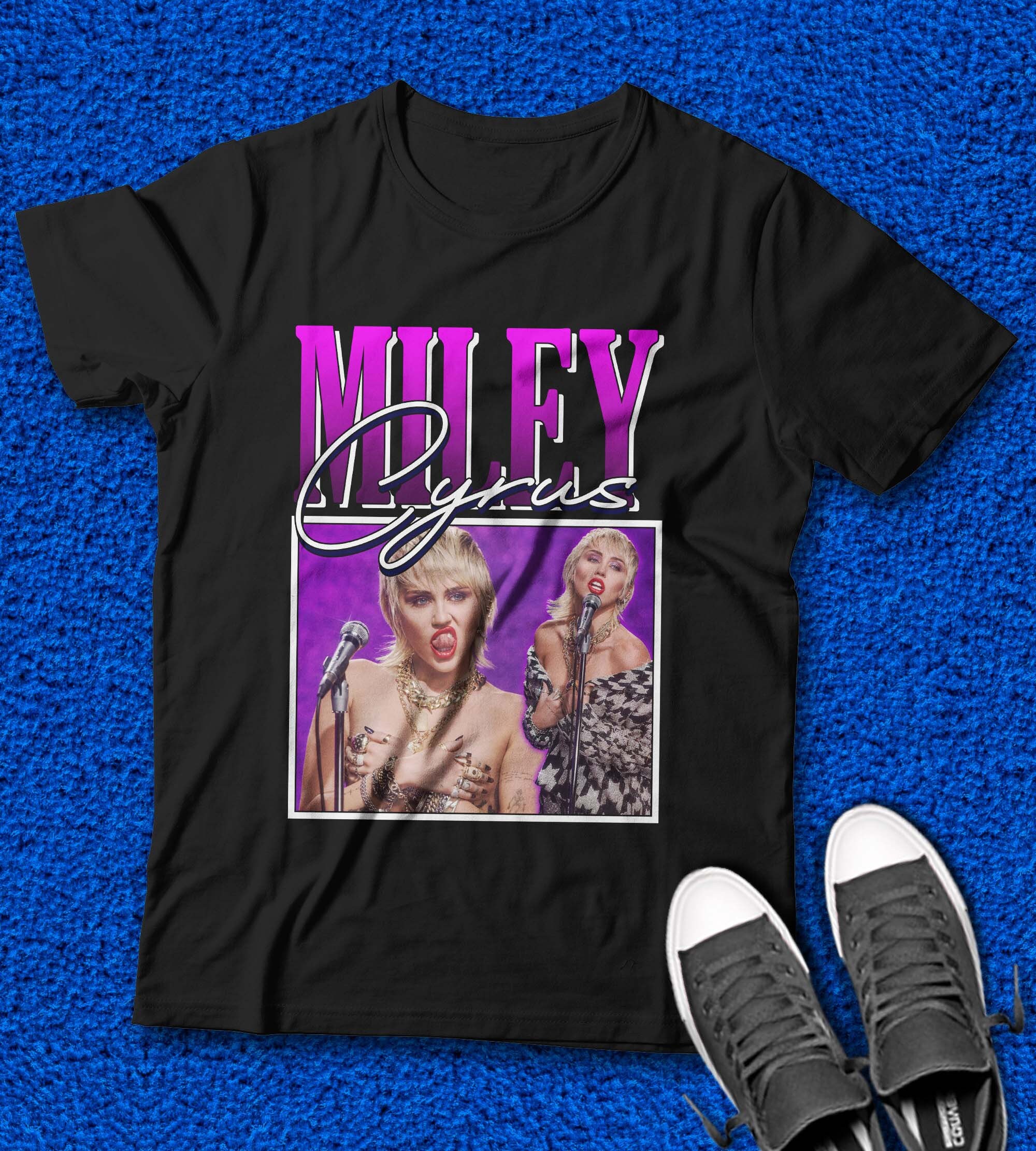 miley cyrus t shirt etsy