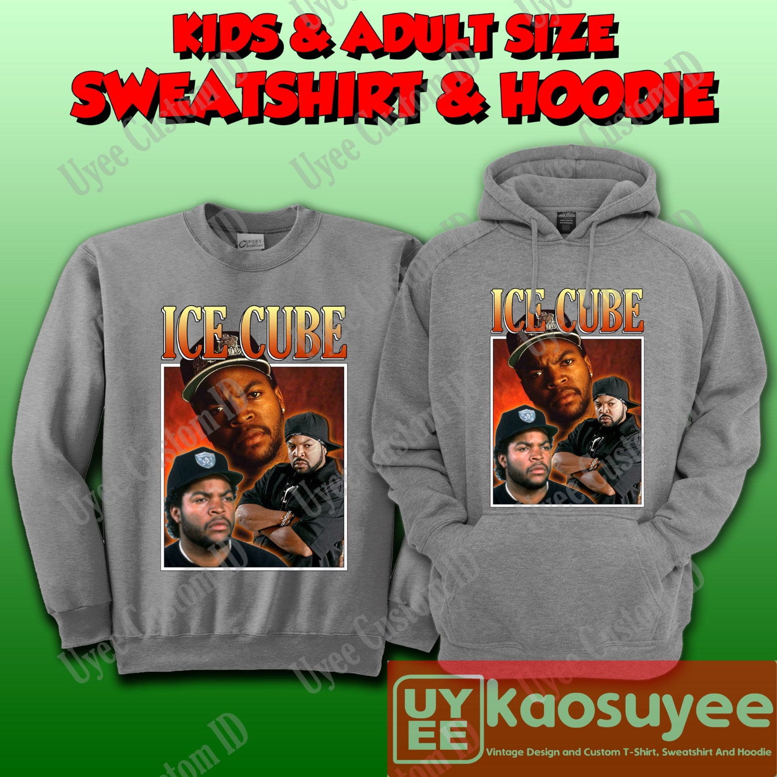 Ice Cube Sweatshirt Ice Cube hoodie music vintage 90s shirt Etsy