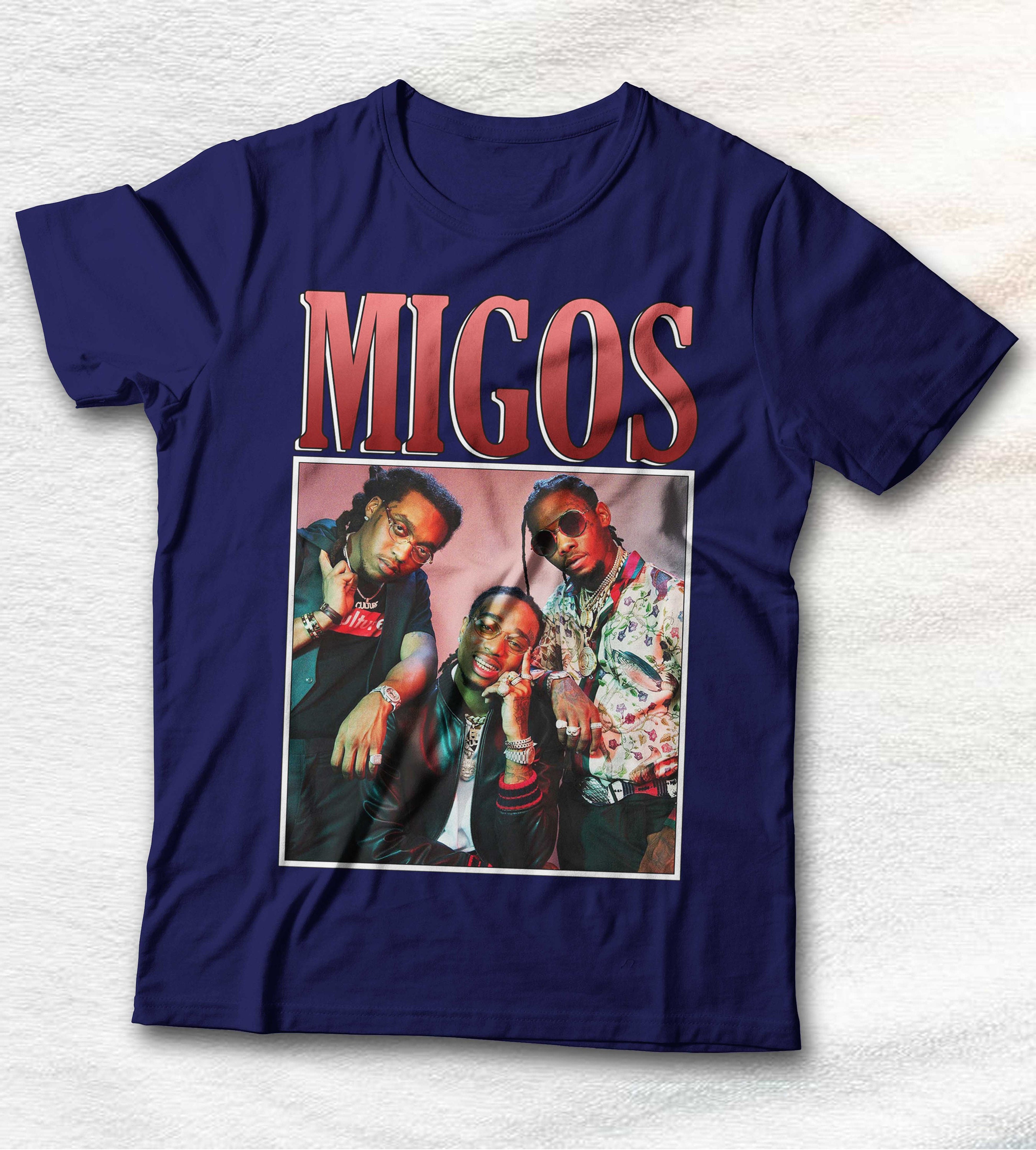 Migos TShirt Migos vintage tshirt hiphop music Migos Etsy