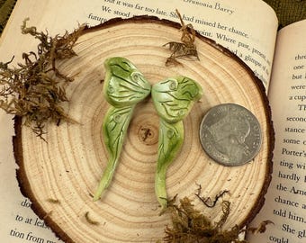 Whimsical fairy/luna moth earrings/practical magic inspired/Christmas gift /birthday gift/ 70s/fairycore/polymer clay/ACOTAR/Valeris/fantasy