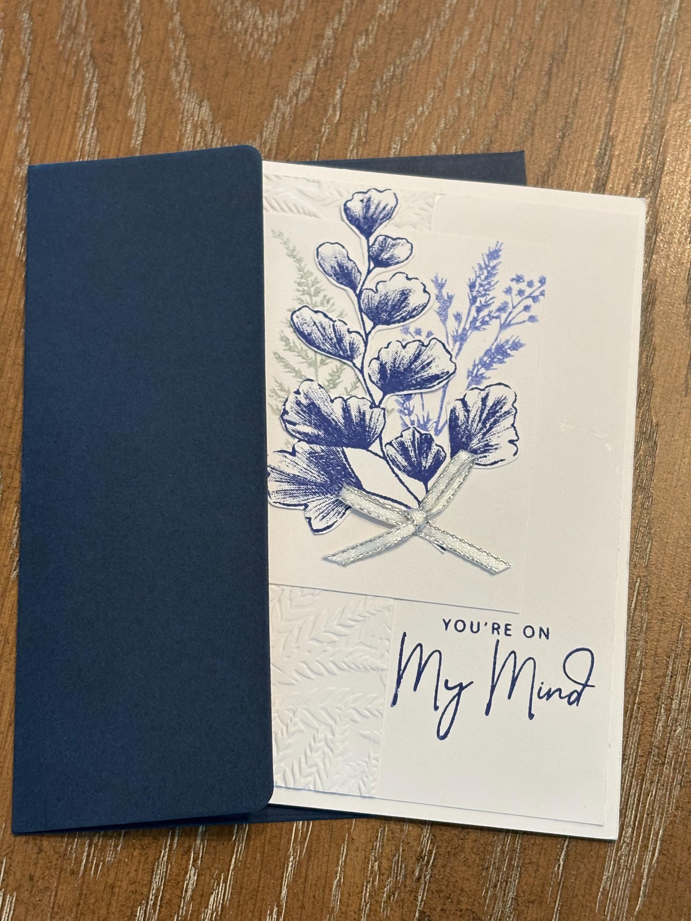 Handmade Nature's Prints Thinking of You Card - Etsy