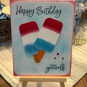 Cartão de aniversário feito à mão