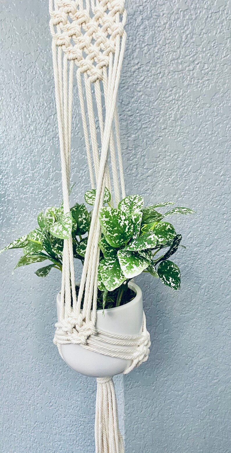 Macrame Heart Planter With Hook Handmade Wall Hanging LOVE Etsy