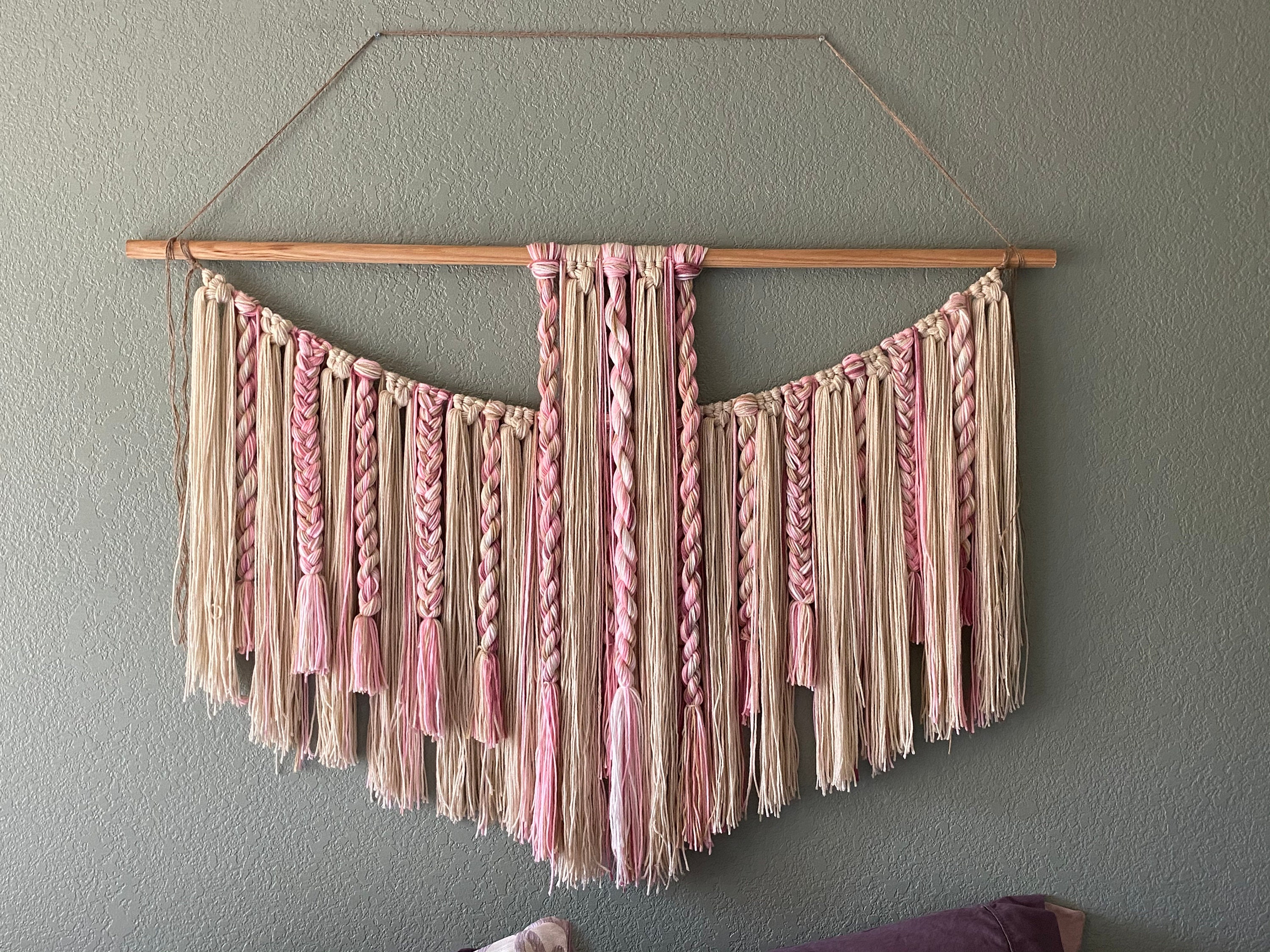 Large macramé wall hanging/bedroom decor/large woven wall Etsy