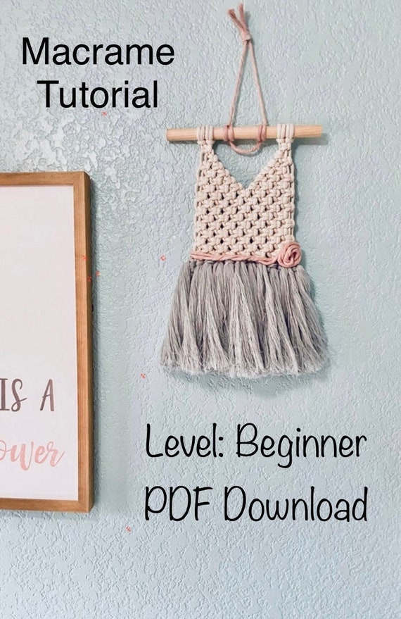Macrame Tutorial PDF Pattern Beginner Knot Guide Beginner - Etsy