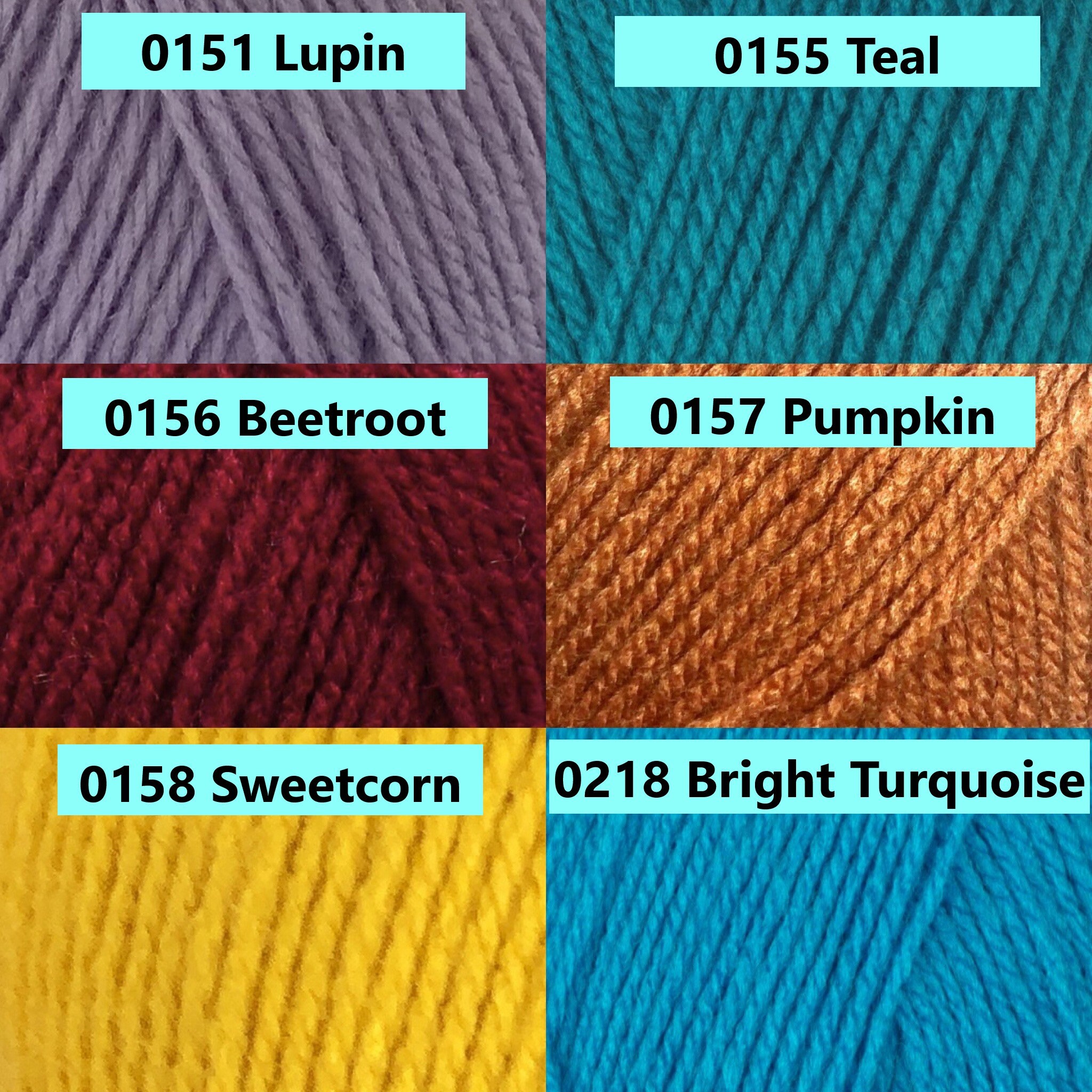 Robin Double Knit 100g Yarn Knitting Wool DK Various Colours Etsy