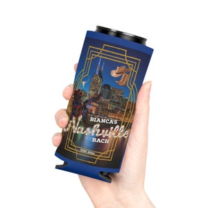 Custom Nashville Bachelorette Can Cooler | Can Coozie for Birthday Party | Can Cozie Gift Idea | Koozie for Party Favor