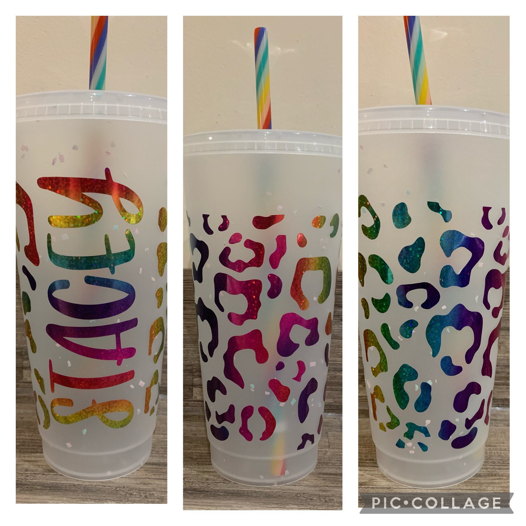 Reusable Personalised Confetti Cold Cup 24oz Etsy UK