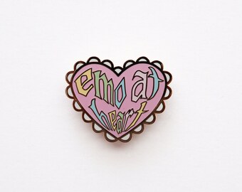 Emo at Heart Enamel Pin | PASTEL