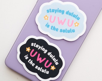 Dululu UWU Solulu Vinyl Sticker