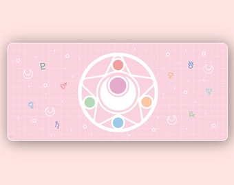 Space Scouts Deskmat | PINK | Water-Resistant Deskmat