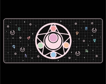 Space Scouts Deskmat | BLACK | Water-Resistant Deskmat