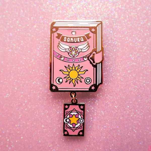 Sakura Book | Magical Girl Essentials | Hard Enamel Pin