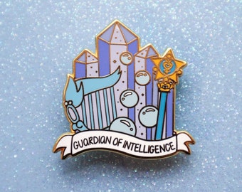 Wächter der Intelligenz | Crystal Scout Serie | Merkur Lapis Lazuli Hard Emaille Pin