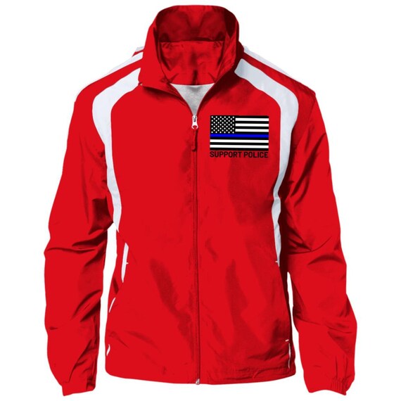 American Flag Jersey-lined Jacket - Etsy