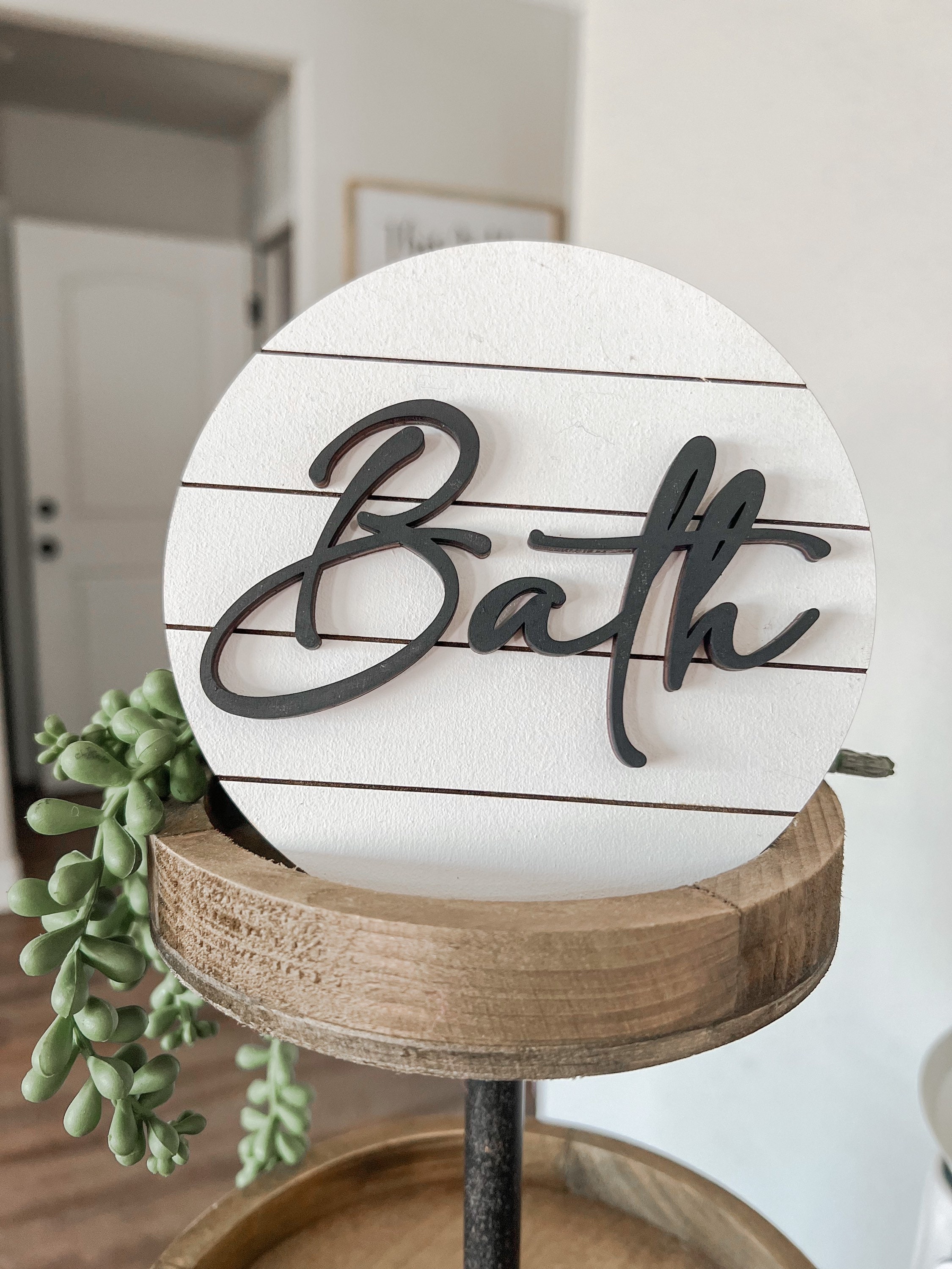 Bathroom Decor Round Bath Bathroom Shiplap Rustic Etsy