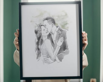 First Paper Wedding Anniversary Gift for wife, husband, parents, 1st Anniversary present, Gift for couple, Parents Wedding gift, Groom Gift