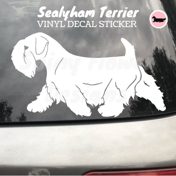Sealyham Terrier Dog Vinyl Decal / Bumper Sticker