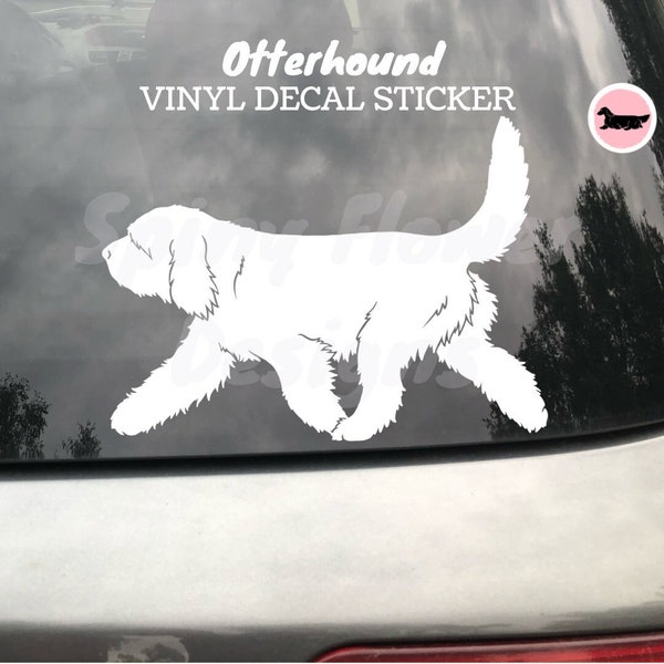 Otterhound Dog Vinyl Decal / Bumper Sticker