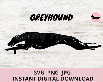 Greyhound Dog Coursing Digital Download SVG JPG PNG clipart