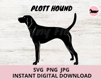 Plott Hound Dog Digital Download SVG JPG PNG Clipart