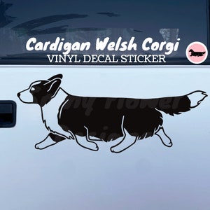 Cardigan Welsh Corgi Dog Vinyl Decal / Bumper Sticker