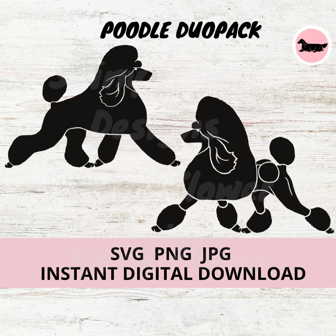 Handball Handtuch Huuraa Handtuch Mit Pudel-Silhouette Flauschig