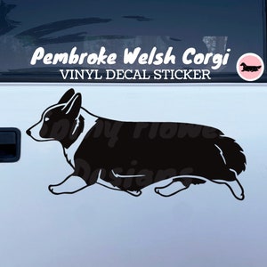 Pembroke Welsh Corgi Dog Vinyl Decal / Bumper Sticker