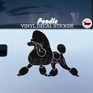 Poodle Dog Vinyl Decal / Bumper Sticker