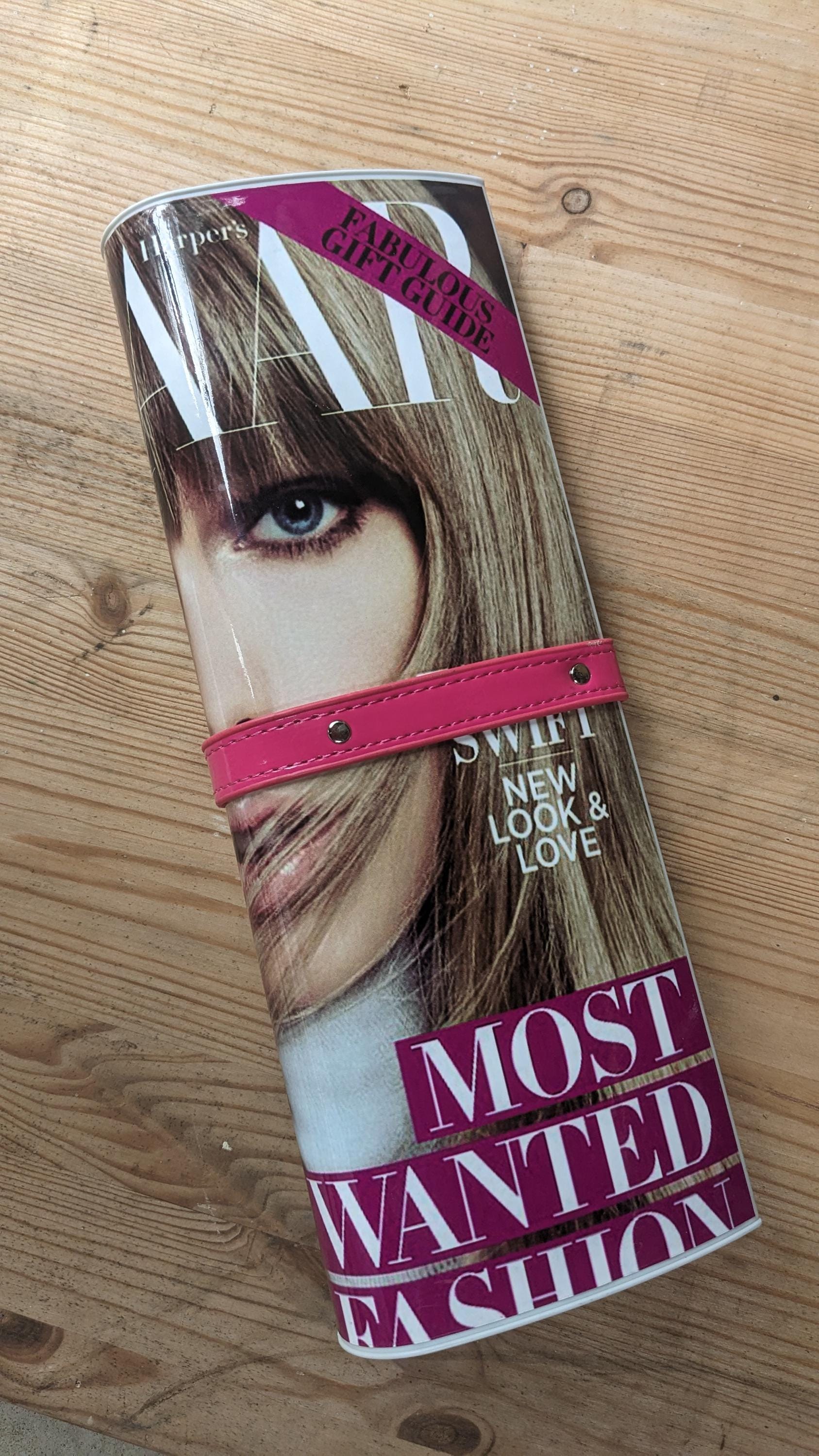 1980‘s 「PapaRazzi 」Magazine Clutch Bag Magazine Clutch Handbag - Paparazzi Handbag - Catwalk Style -pink