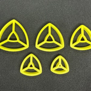 Rounded Triangle with Cut Out Hole Polymer Clay Cutters, Jewellery Making, Craft Kit