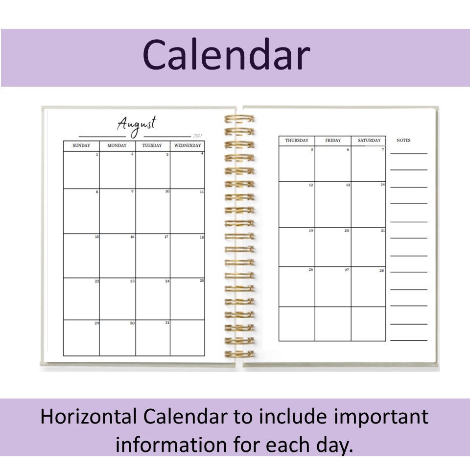 Personalized Student Planner Choice of Designs Yearly Etsy